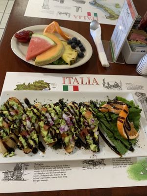 Avocado toast and a side of fruit    at Anna's Breakfast and Lunch Cafe in Henderson