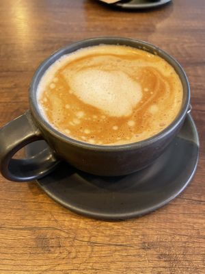 Almond latte  at Kuk Bread Bowls in Lima