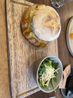 Bread bowl veganizado  at Kuk Bread Bowls in Lima