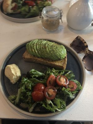 Avocado toast  at Artisan Coffee in Edinburgh