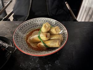 Spring rolls  at Esushi in Chisinau