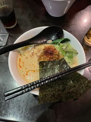 Vegan tan tan men   at Monohon Ramen in London