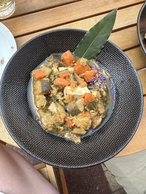 Tofu and vegetables  at Pipelettes & Co in Trouville-sur-mer