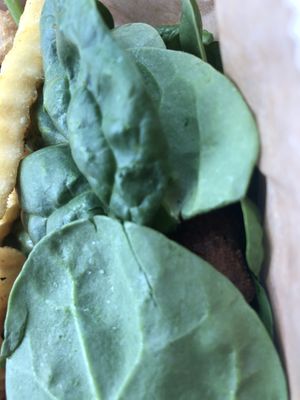 Regular Jack with spinach bun instead 
  at Jacked in Jacksonville