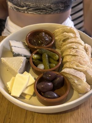 Cheese platter at Koko Green in Nice