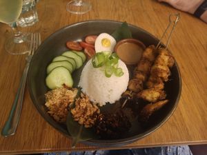 'chicken' satay at Koko Green in Nice