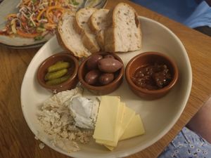 Cheese board at Koko Green in Nice