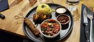 Chicken and rice at Koko Green in Nice