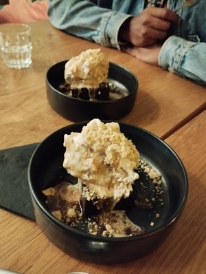 Brownie sundae at Koko Green in Nice