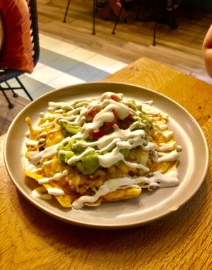 Loaded nachos   at Koko Green in Nice
