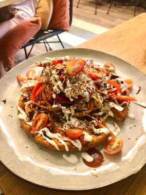 Kimchi waffle  at Koko Green in Nice