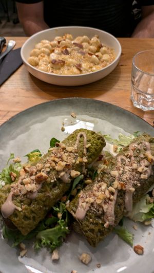 Wraps and gnocchi (divine) at Koko Green in Nice