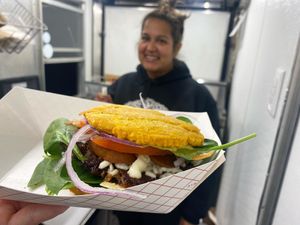 Got to try the Hambori for the first time last week. Highly recommend!  at RiCoQui Plant-Based Street Food in Charlotte