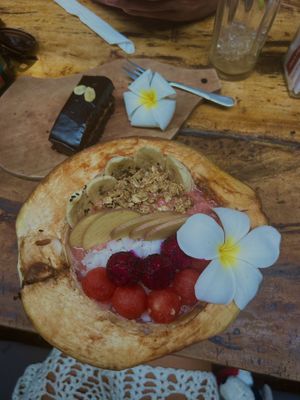 kaya bowl made vegan   at Hellocapitano Lifestyle Café in 