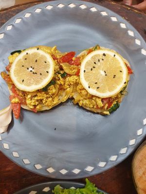 English muffin 85k: DELICIOUSSSSHHH at Hellocapitano Lifestyle Café in 