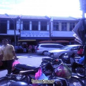 VIEW FROM THE MARKET at Purple Stone Vegetarian Food Center 紫晶素食中心 in Penang