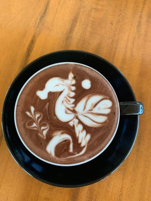 Coffee Art at Good Stuff Cafe & Eco Store in Amed