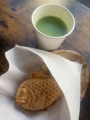 Taiyaki with Matcha   at Tokyo Taiyaki Story in The Hague