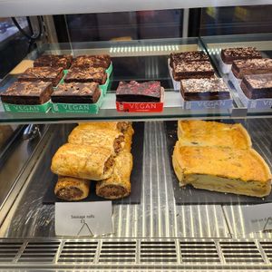 Range of vegan brownies at Kitchen on the Corner in Swindon