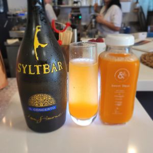 Two for One Cold Press Juice Mimosas during Weekend Brunch at Costa! at Cósta by OK&M in Delray Beach