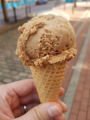 Tiramisu ice cream (vg) at Rainbow Scoops  in Darlington