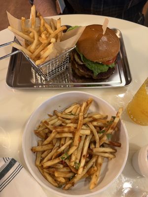 Hatch Chile Burger and Tamarind fries   at Cultivate Plant-Based Eatery in Rahway