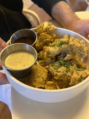 Fried oyster mushrooms  #Veganuary at Cultivate Plant-Based Eatery in Rahway