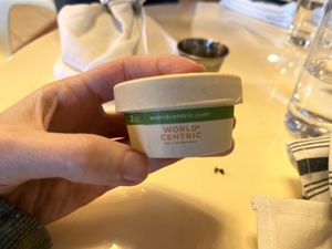 They have great to go wear. Never seen these before  #Veganuary at Cultivate Plant-Based Eatery in Rahway