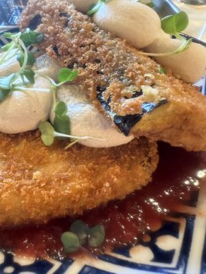 Eggplant and ricotta 🤤  at Cultivate Plant-Based Eatery in Rahway