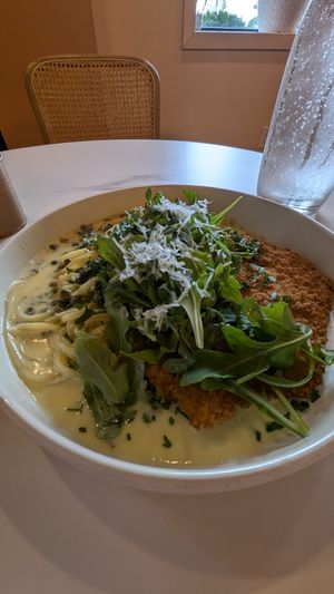 Chicken piccata at Cultivate Plant-Based Eatery in Rahway