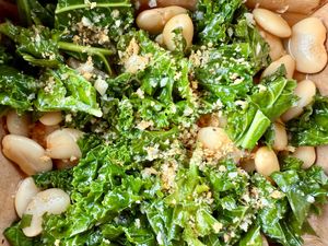 Kale and beans   at Cultivate Plant-Based Eatery in Rahway