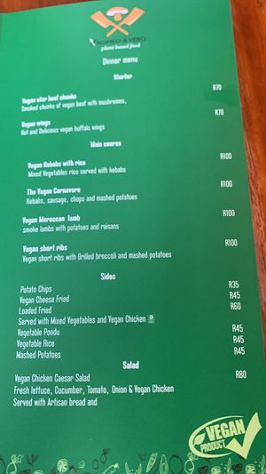   at Romeo and Vero Vegan Butcherie and Restaurant  in Cape Town