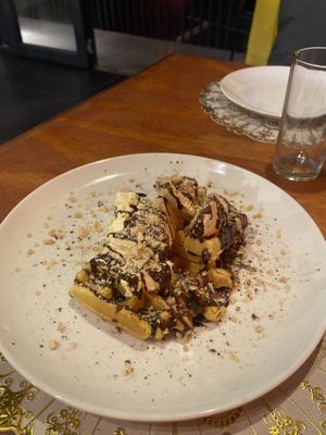 Waffle with Ice Cream  at Romeo and Vero Vegan Butcherie and Restaurant  in Cape Town