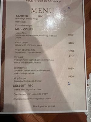   at Romeo and Vero Vegan Butcherie and Restaurant  in Cape Town