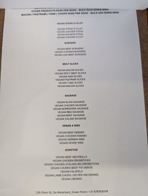  at Romeo and Vero Vegan Butcherie and Restaurant  in Cape Town