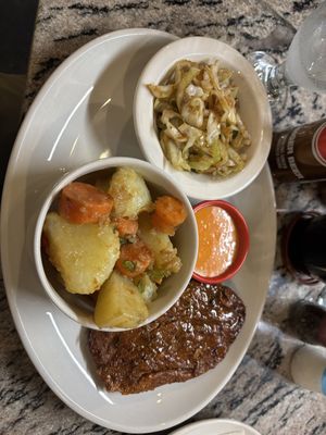 Steak & roast veggies  at Romeo and Vero Vegan Butcherie and Restaurant  in Cape Town