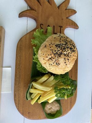Veggie burger  at SALT in Amed