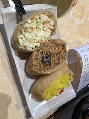 Beancurd puffs 6/10  at Zuya Vegetarian 竹雅素食 - Marina Square in Central Singapore