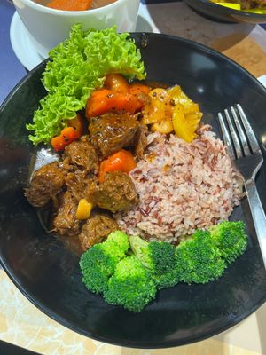 Mutton black pepper  at Zuya Vegetarian 竹雅素食 - Marina Square in Central Singapore