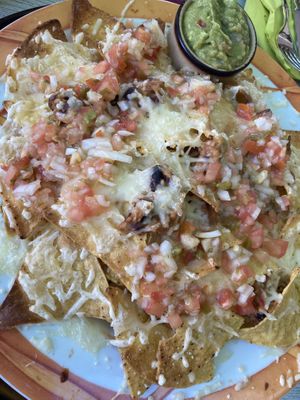 Vegan Nacho Tray Close-Up  at The Blarney Stone in Menorca