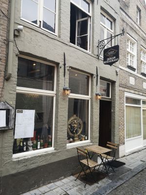 Outside at In-Dish in Bruges