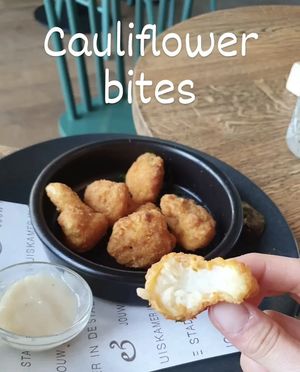 Cauliflower bites at Anne&Max in Delft