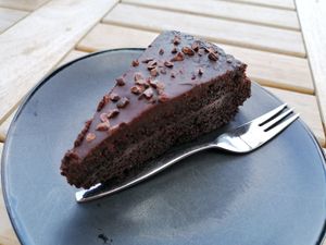 Chocolate pie (with hidden zucchini!) at Anne&Max in Groningen