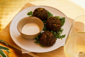 Super crispy falafel at Radio Sabich in Tenerife