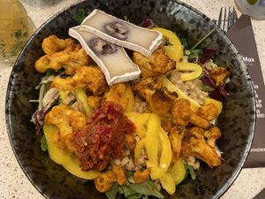 Veganoot salad, quite nice but a bit sour.  at Anne&Max - Hoytema in The Hague