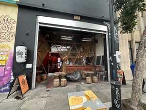 Out front  at Menya Kanemaru Golden Ramen in San Francisco