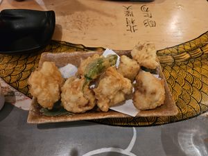 Cauliflower tempura at Menya Kanemaru Golden Ramen in San Francisco