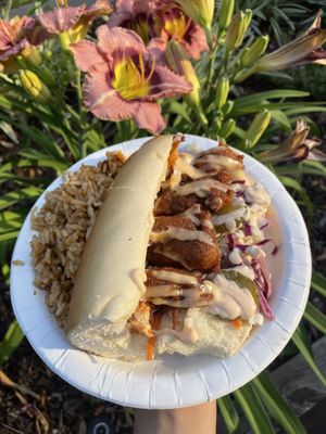   at Southern Fried Vegan BBQ in Los Angeles