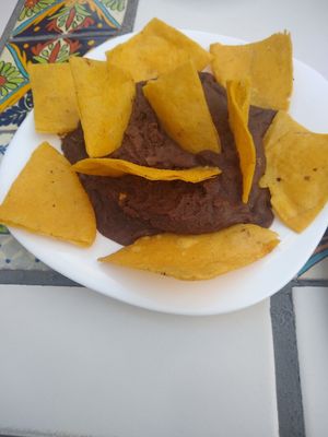Side of refried beans at 2012 Espacios Mayas y Algo Mas in Merida