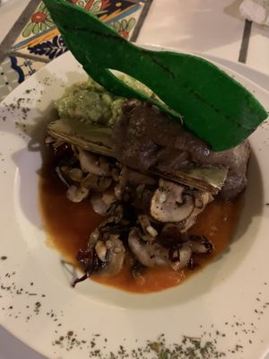 Nopal Relleno  (with mushrooms instead of cheese) at 2012 Espacios Mayas y Algo Mas in Merida